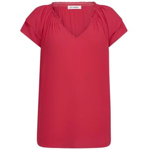 Co'Couture, Dames, Blouses & Shirts, Rood, Maat: S Viscose,