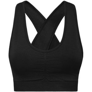 Plein Sport - Seamless Sport BH - Zwart - Dames - Met Brede Bandjes Logo