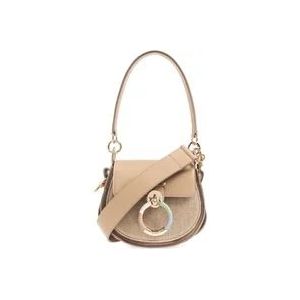 Chloé Tess Small shoulder bag , Beige , Dames , Maat: ONE Size