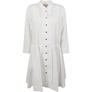 Tory Burch, Dames, Jurken, Wit, Maat: XS Katoen,
