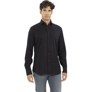 Xacus, Heren, Overhemden, Zwart, Maat: 2XL Flanel,