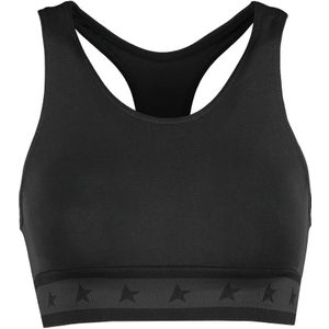 Golden Goose, Dames, Tops, Zwart, Maat: L/Xl Leer,