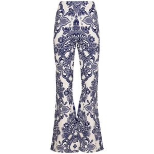 Etro, Dames, Broeken, Blauw, Maat: S Viscose,