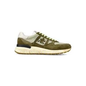 Premiata Zwarte sneakers met lotusprint , Green , Heren , Maat: 44 EU