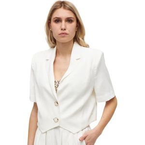 Sabina Musayev, Dames, Jassen, Wit, Maat: M Leer,