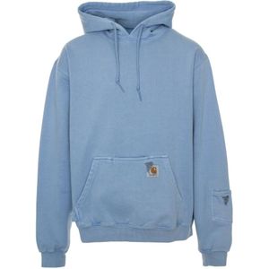 Carhartt Wip, Heren, Sweatshirts & Hoodies, Blauw, Maat: XS Katoen,