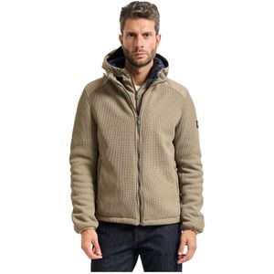 YES Zee, Heren, Jassen, Beige, Maat: L Poliester,