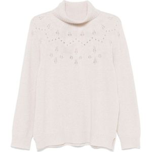 Twinset, Dames, Truien, Beige, Maat: M
