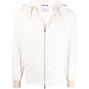 Brunello Cucinelli, Heren, Jassen, Wit, Maat: XL Katoen,