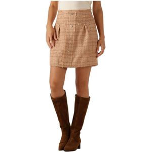 Silvian Heach, Dames, Rokken, Beige, Maat: 4XS Poliester,