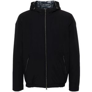 Herno, Heren, Jassen, Blauw, Maat: 4XL Poliester,