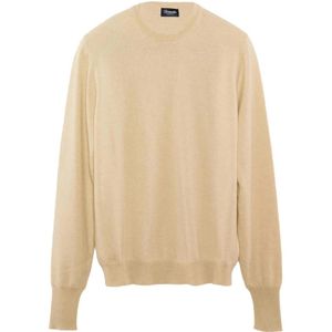 Drumohr, Heren, Truien, Beige, Maat: M Kasjmier,