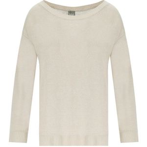 Max Mara, Dames, Truien, Beige, Maat: S Linnen,