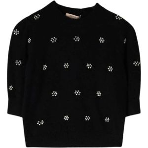 Twinset, Dames, Truien, Zwart, Maat: M Polyamide,