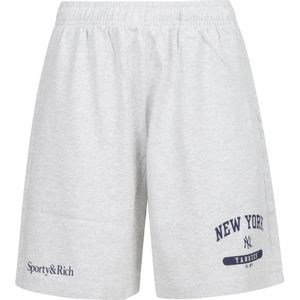 Sporty & Rich, Dames, Korte broeken, Grijs, Maat: XL Katoen,