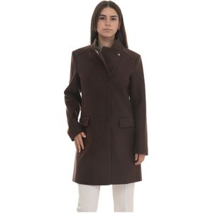 Liu Jo, Dames, Mantels, Bruin, Maat: L Leer,