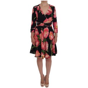 Dolce & Gabbana - Tulip Print Stretch Shift Dress - Veelkleurig - Jurk