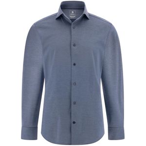 Boggi Milano - Regular Fit Japans Jersey Polo Shirt - Blauw - Heren