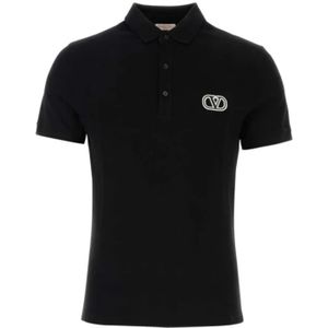 Valentino Garavani, Heren, Tops, Zwart, Maat: S Katoen,