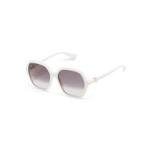 Cartier Witte zonnebril voor dagelijks gebruik , White , Dames , Maat: 57 MM