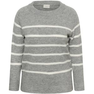 Kaffe Curve, Dames, Truien, Grijs, Maat: S Leer,