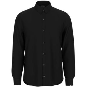 Guess, Heren, Overhemden, Zwart, Maat: S