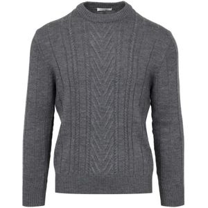 Paolo Pecora, Heren, Truien, Grijs, Maat: XL Wol,