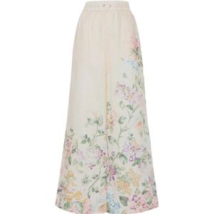 Zimmermann, Dames, Broeken, Beige, Maat: M Katoen,