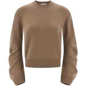 Nude, Dames, Truien, Beige, Maat: S Wol,