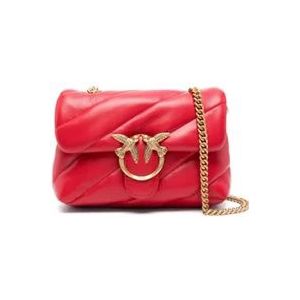 Pinko Cross Body Bags , Red , Dames , Maat: ONE Size