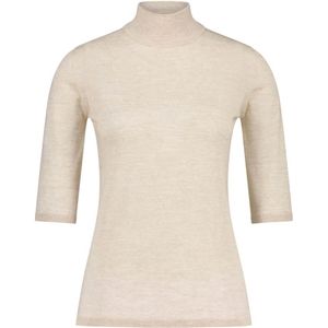 Max Mara, Dames, Truien, Beige, Maat: XL Wol,