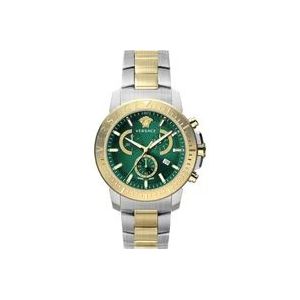 Versace Nieuwe Chrono Chronograaf Urban Sportief Horloge , Gray , Heren , Maat: ONE Size