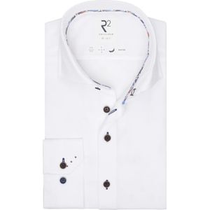 R2 Amsterdam, Heren, Overhemden, Wit, Maat: S
