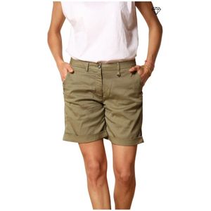 Mason's, Dames, Korte broeken, Groen, Maat: 3XS Katoen,
