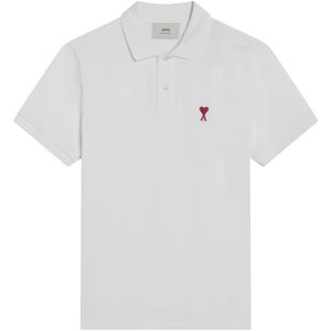 Ami Paris, Heren, Tops, Wit, Maat: L Katoen,