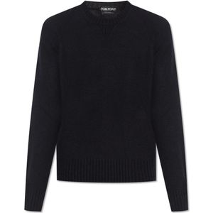 Tom Ford, Heren, Truien, Zwart, Maat: L Kasjmier,