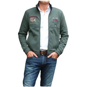 Aeronautica Militare, Heren, Jassen, Groen, Maat: XL Polyamide,