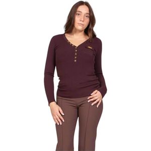 Elisabetta Franchi, Dames, Truien, Rood, Maat: XS