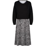 Gebreide jurk met ronde hals