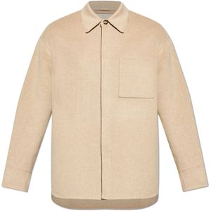 JW Anderson, Heren, Jassen, Beige, Maat: S Wol,