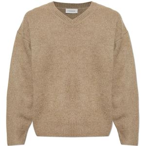 Frame, Heren, Truien, Bruin, Maat: S Kasjmier,