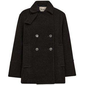 MOS Mosh, Dames, Mantels, Bruin, Maat: XS Wol,