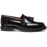 Solovair - Instappers - Zwart - Leer - Platte Hak