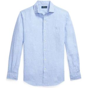 Polo Ralph Lauren - Custom Fit - Linnen Overhemd - Wit - Haaikraag