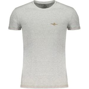 Aeronautica Militare, Heren, Tops, Grijs, Maat: M Katoen,
