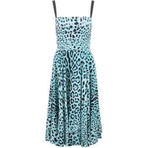 Dolce & Gabbana, Dames, Jurken, Blauw, Maat: 2XS