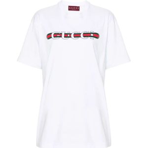 Gucci, Dames, Tops, Wit, Maat: M Katoen,