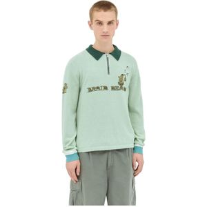 Brain Dead, Heren, Sweatshirts & Hoodies, Groen, Maat: S Wol,