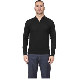 Emporio Armani, Heren, Truien, Zwart, Maat: S Wol,