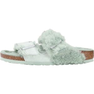 Birkenstock, Dames, Schoenen, Groen, Maat: 36 EU Leer,